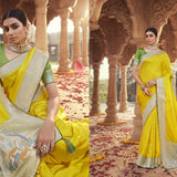 New arrival platinum silk saree