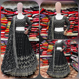 New Black Coloured Lehengha Choli