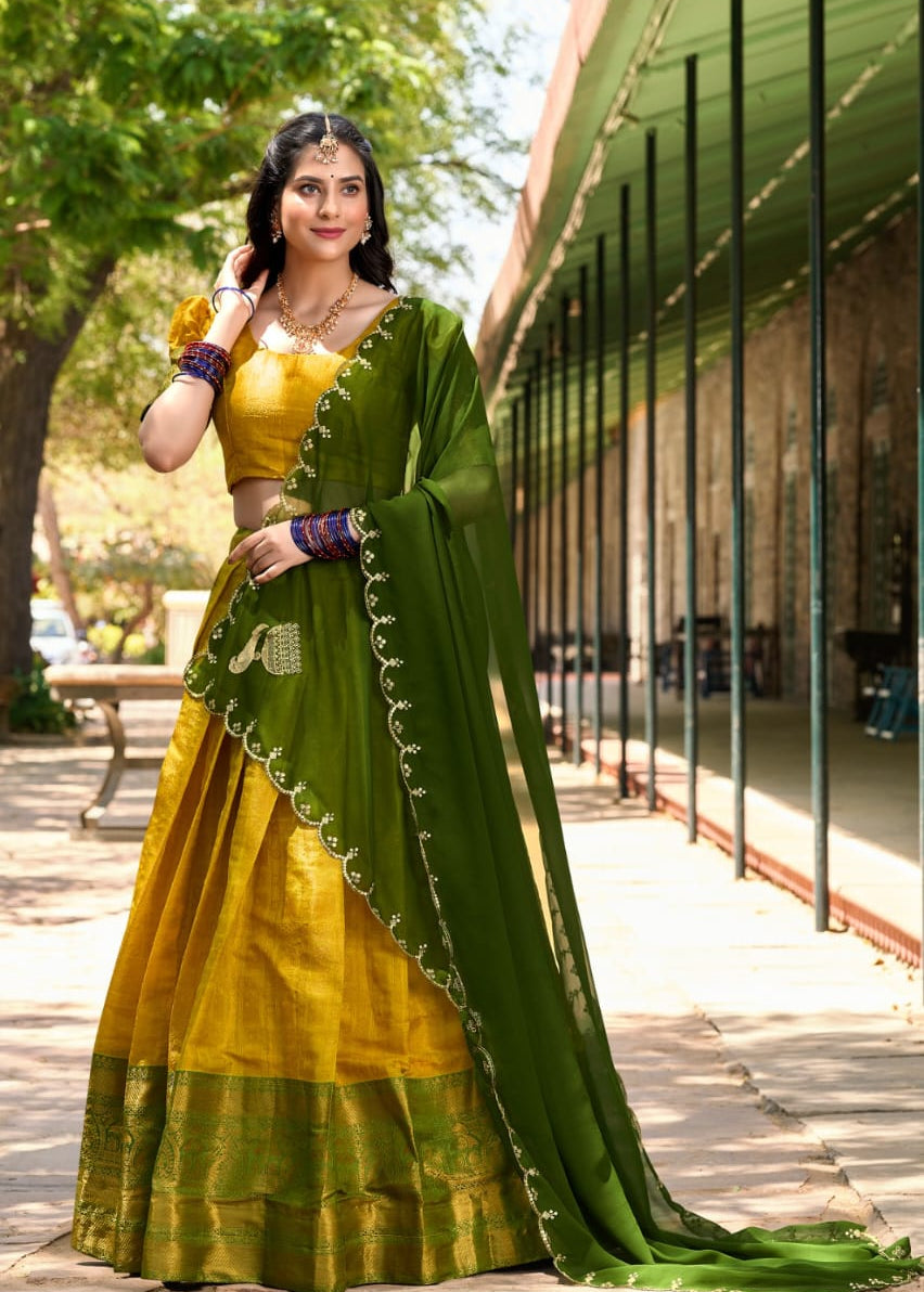 Luxury Kanchivaram Silk Lehenga