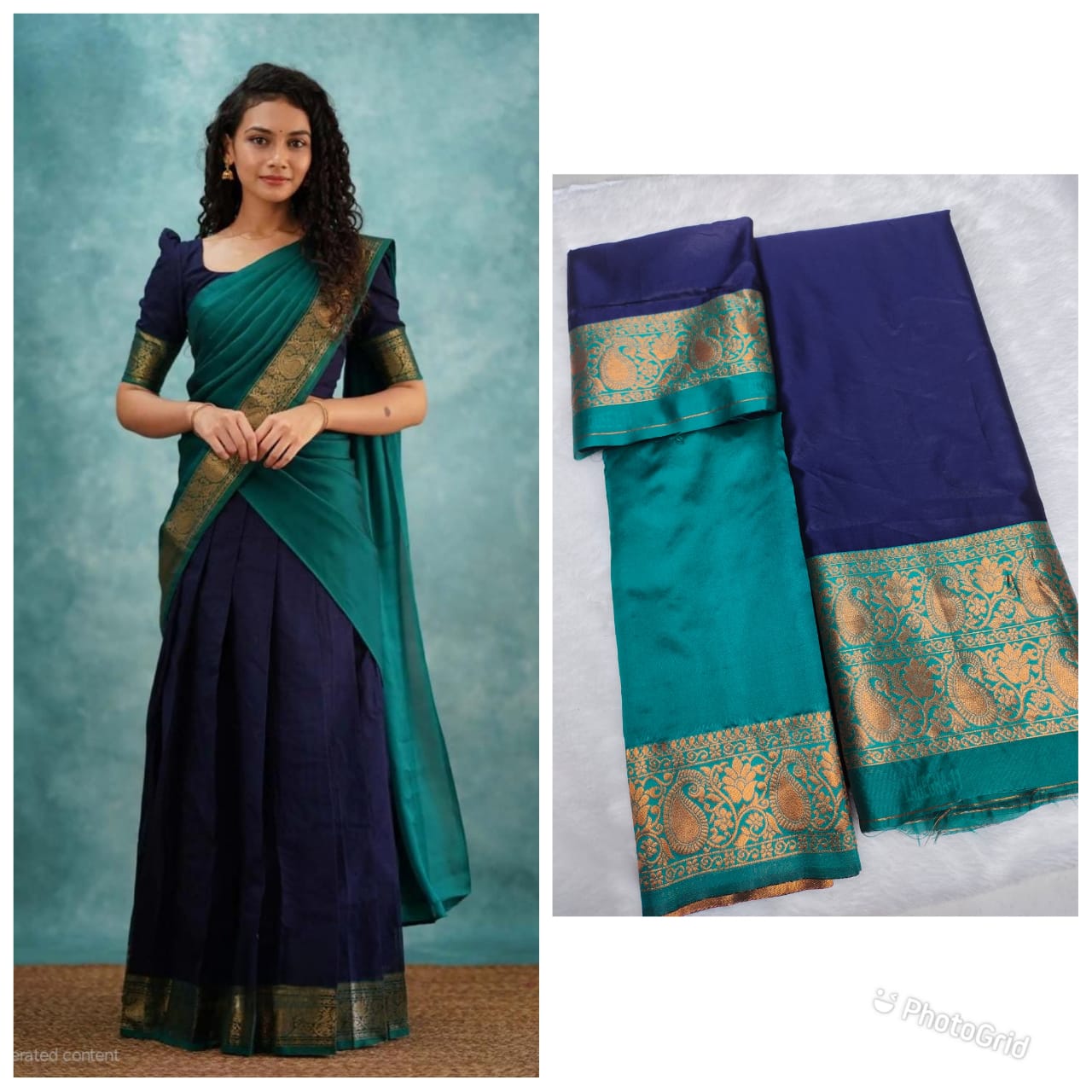 Crafted Light Weight Silk Saree