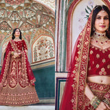 Premium Bridal Wedding Velvet Lahenga Collection