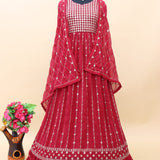 Heavy faux georgette Anarkali dress