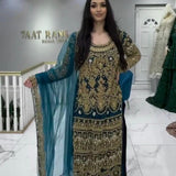 PRESERNTING NEW DESIGN  HEAVY EMBROIDERY WORK LONG KURTI