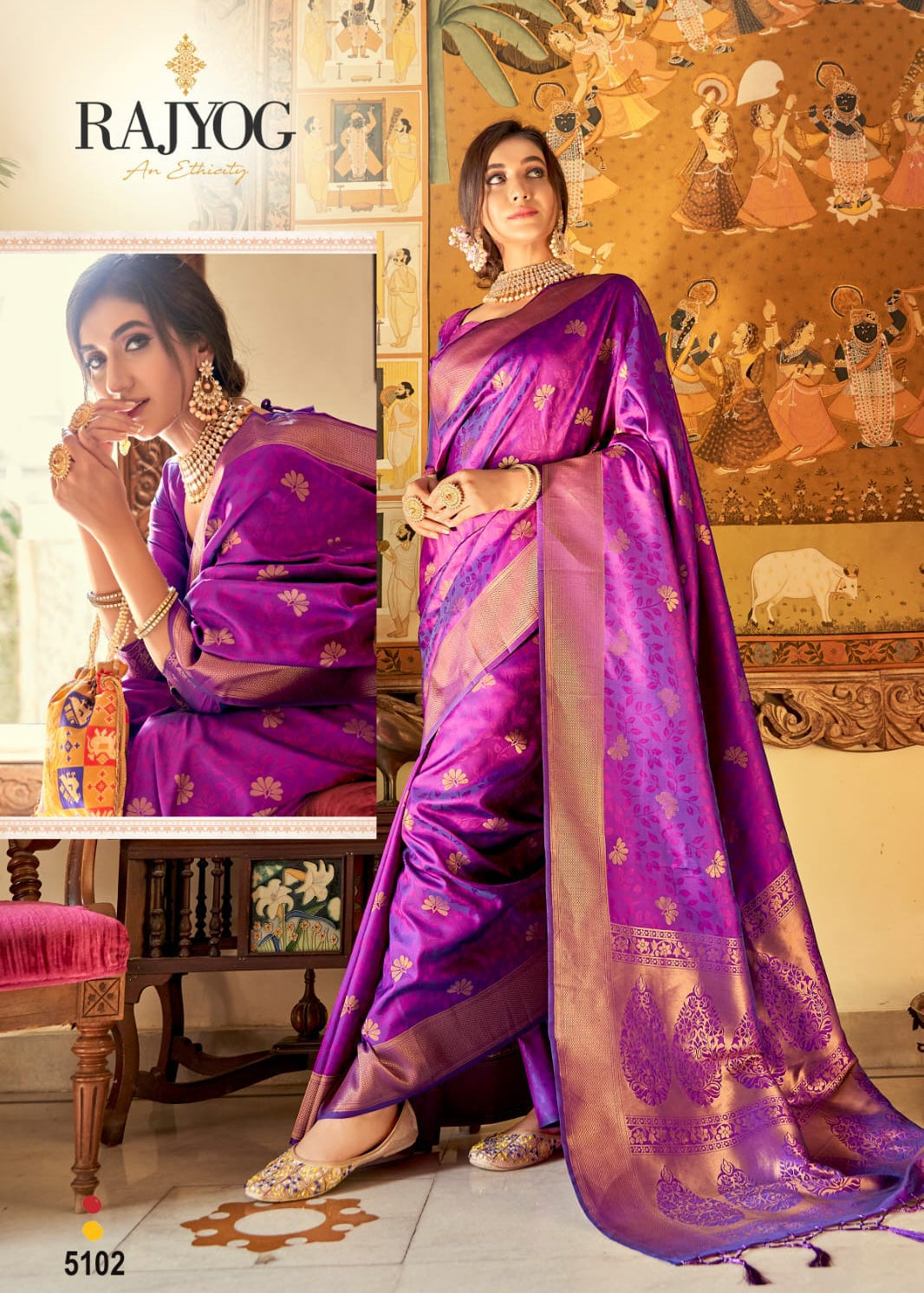 Partywear Soft Handloom Silk Saree