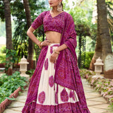 Traditional Bandhej Silk Lehenga