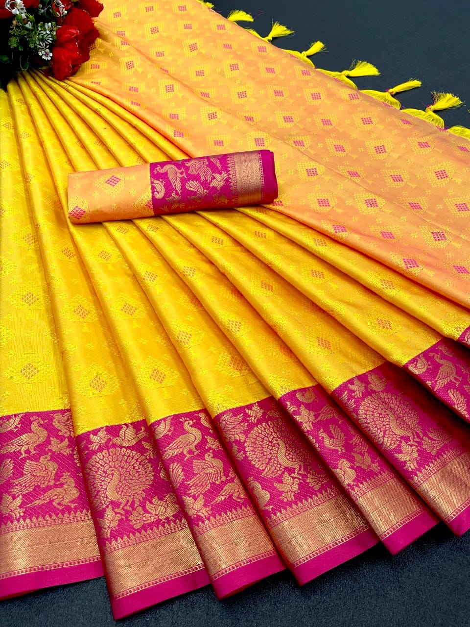 Pure Soft Kanchivaram Silk  Saree