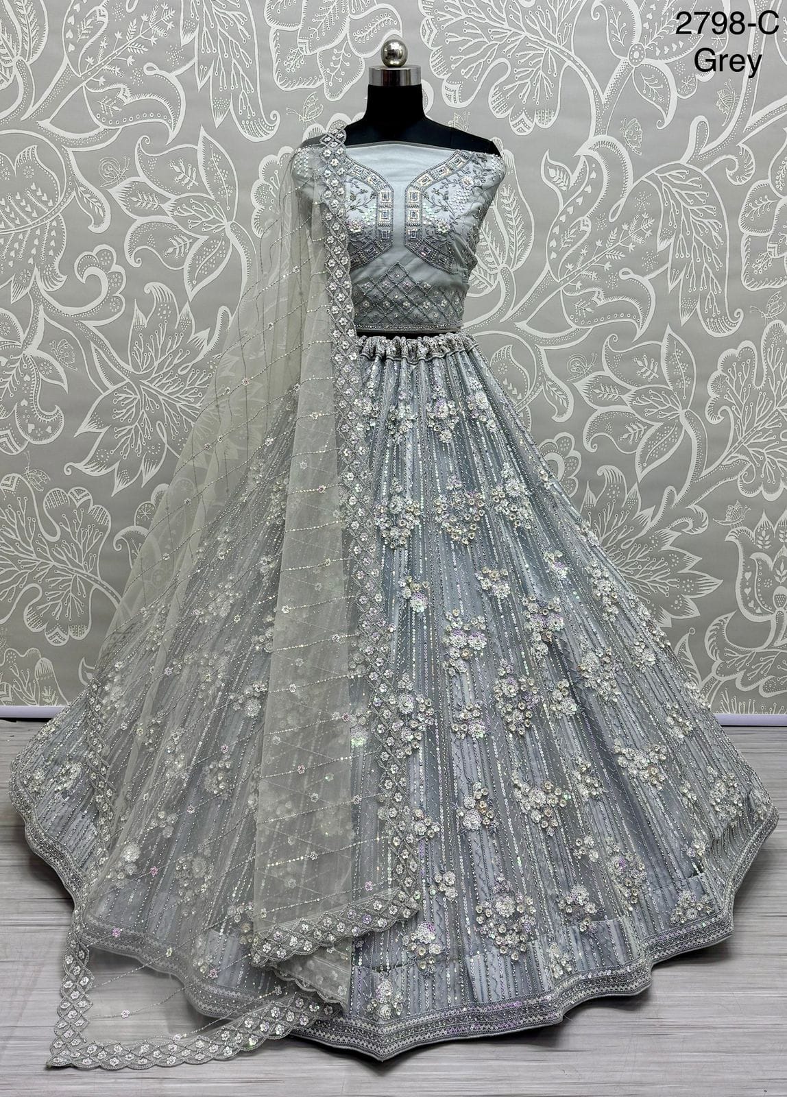 Bridal Patola Embroidered Lehenga