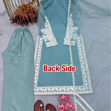Designer Embroidered Silk Suit