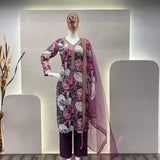 Flower Print Aliya Cut Suit