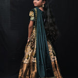 Heavy Lichi Silk Kids Lehenga