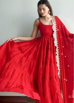 Presenting New Anarkali Faux Georgette Gown