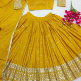 Golden Yellow Lehenga Choli