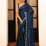 Premium pure soft Fendy satin saree