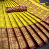 Launching mercerised cotton silk Saree