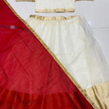 Traditional Golden Patta Lehenga Choli