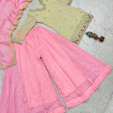 Beautiful Crunchy Silk Top Plazzo