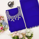 Blossom Royal Blue Anarkali Suit