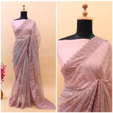 Beautifull Heavy Embroidered Saree