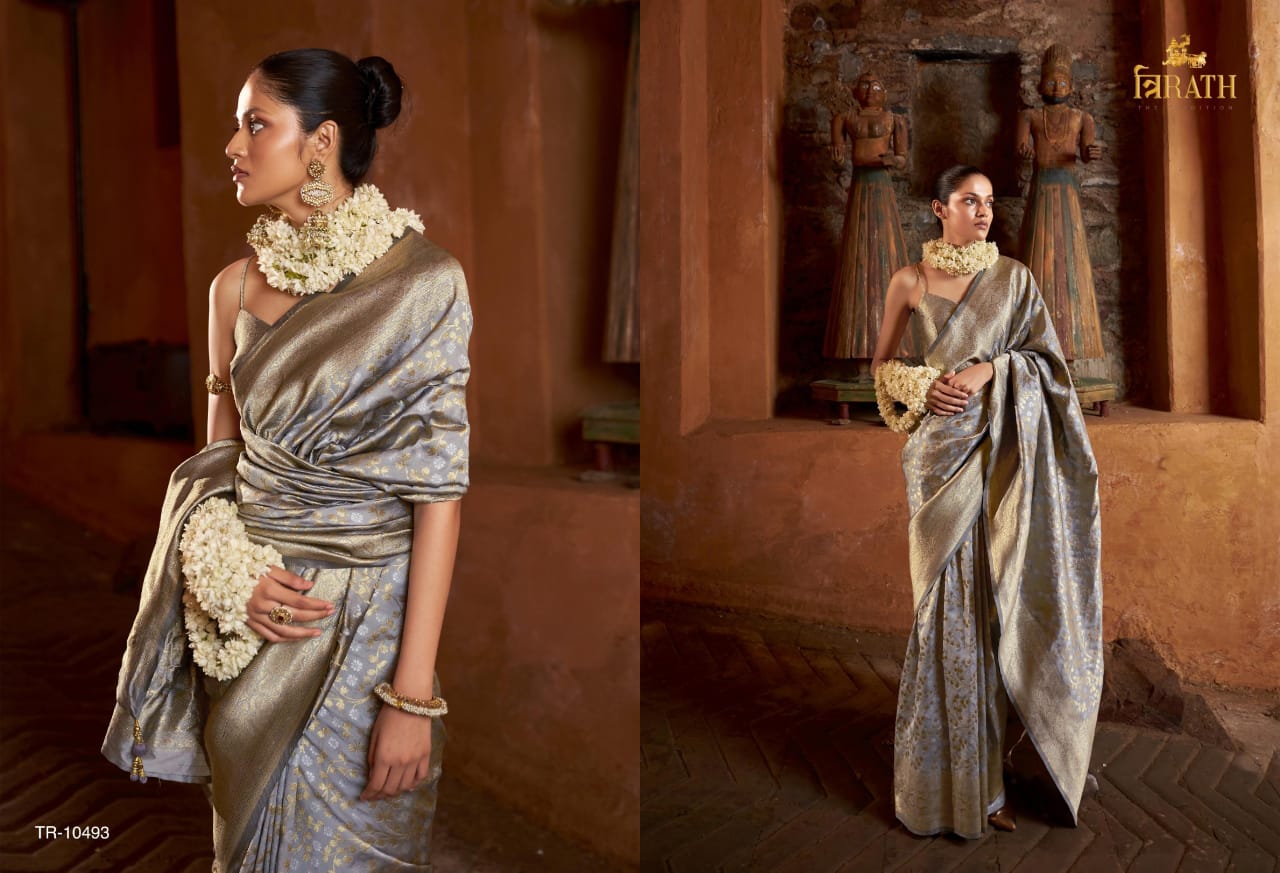 Crafted Light Weight Silk Saree