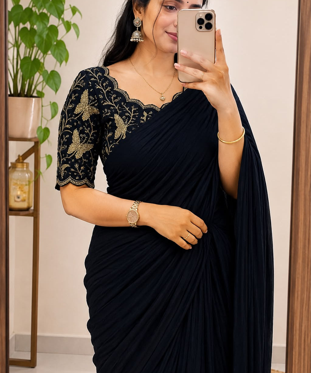 Beautiful Rangoli Cruch Silk Saree