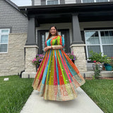 Digital Print Gown