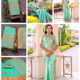 Beautifull Art Silk Jacquard Border Saree