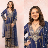 Royal Blue Pakistani Suit Collection