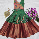 Sankranti Kids Kanjivaram Silk Lehenga