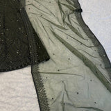Dreamy Olive Wedding Silk Lehenga