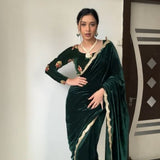 Most Beautifull Velvet Saree