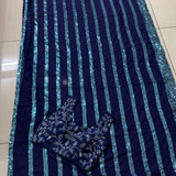 Georget saree with sequnece work