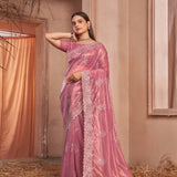 Summer Silver Net Saree