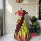 Treditional Kanjivaram Silk Lehenga