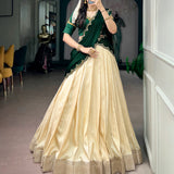 Elegance Kotha Tussar Lehenga