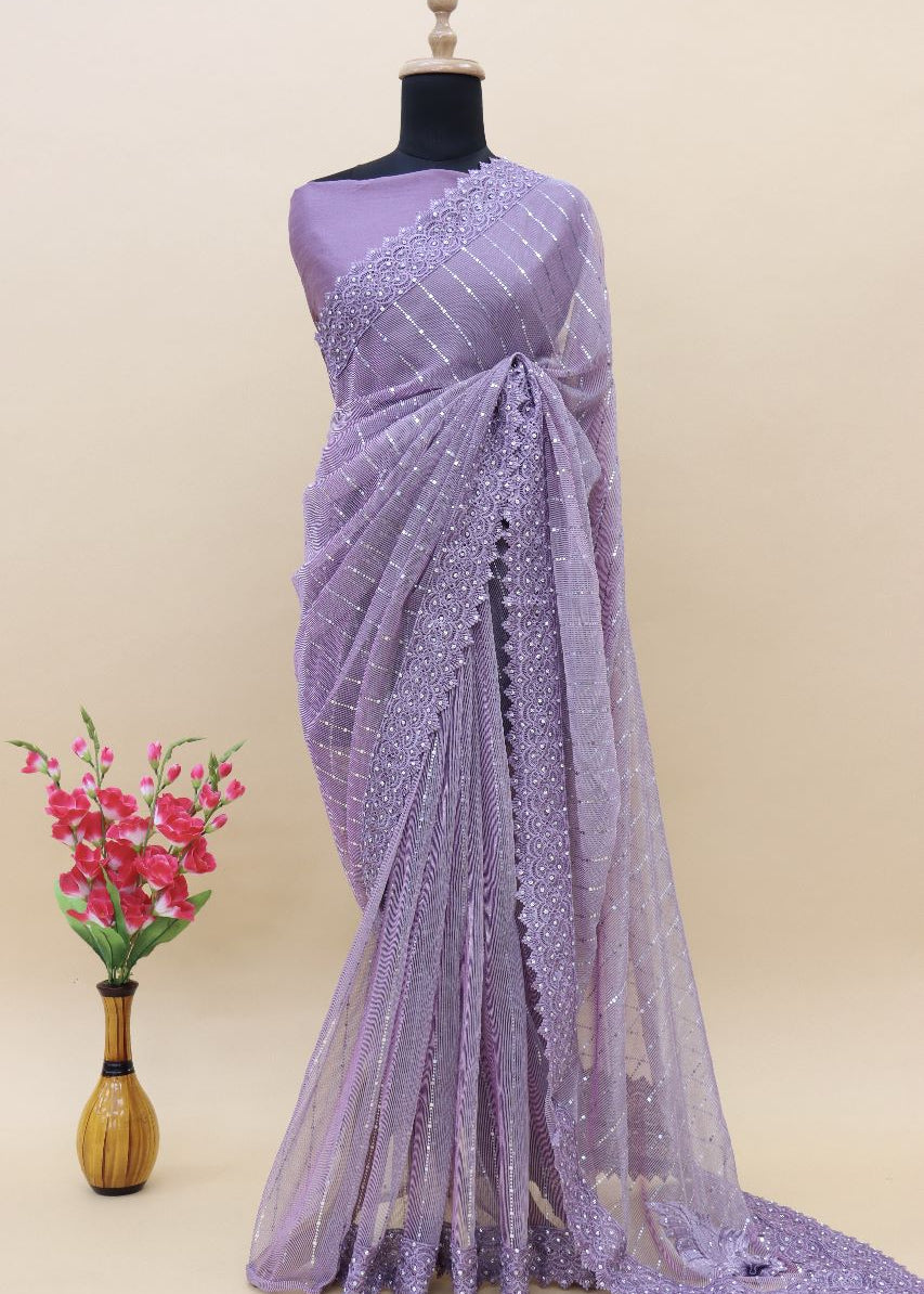 Beautifull Heavy Embroidered Saree