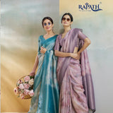 Handloom Silk Weaving Duel Tone Saree