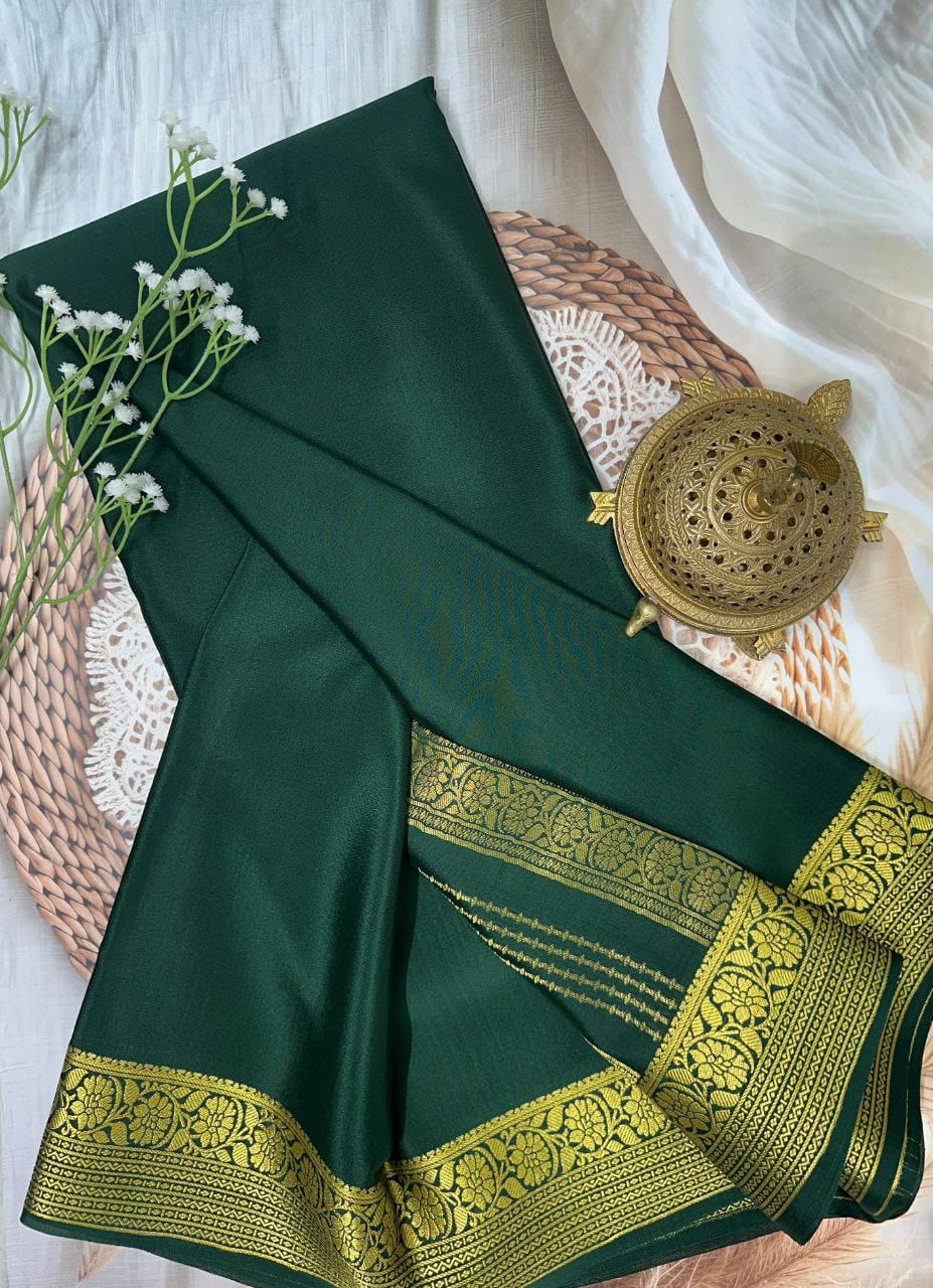 Beautiful Mysore Zari Silk Saree