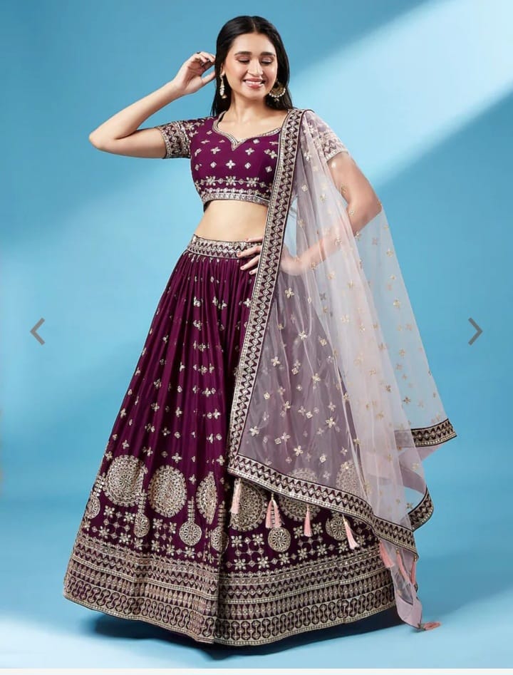 Beautifull Butterfly Sequance Lehenga