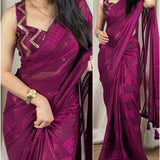 Glamorous saree With Designer Blouse