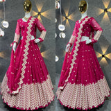 Partywear Red Lehenga Choli