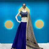 Blue Designer lehenga Choli