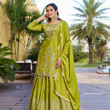 Charming Chinon Silk Top Lehenga
