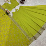 Beautyfull Parrot Green Lehenga