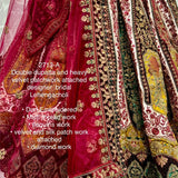 Premium Bridal Velevt Lehenga