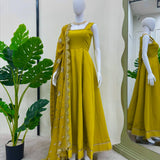 Bollywood Style Silk Anarkali Gown