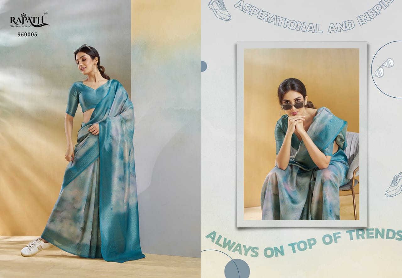 Handloom Silk Weaving Duel Tone Saree