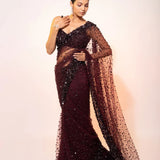 Black Bollywood Sequance Saree