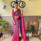 Premium chinon with seqwance work saree