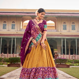 Treditional Tussar Silk Lehenga