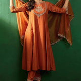Premium Designer Silk Flared Kurti
